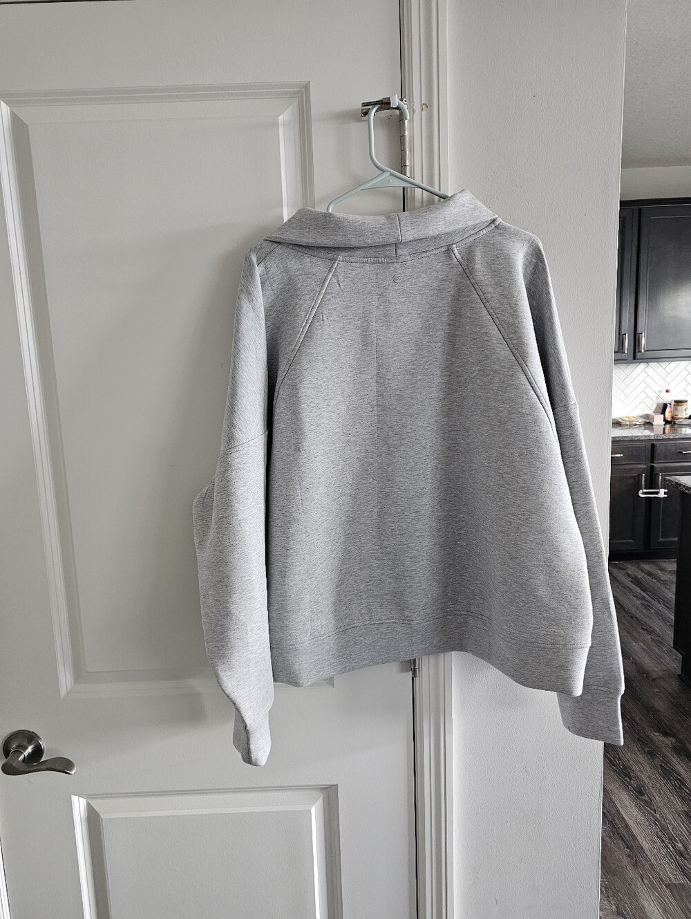 Calia Soft Scuba 1/4 Zip In Light Heather Grey - Picture 8 of 9